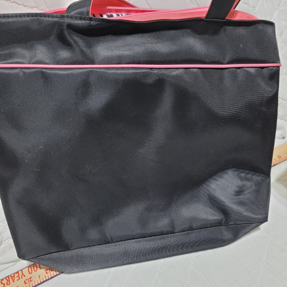 (3496-5) Ross Tote Bag, Black/Pink, photo bag,